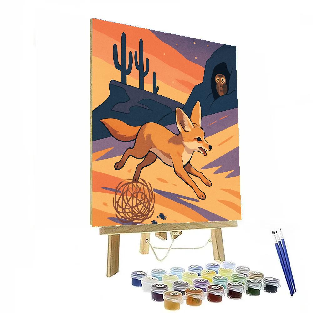 Dune Caravan In Desert Twilight Numbered painting kits