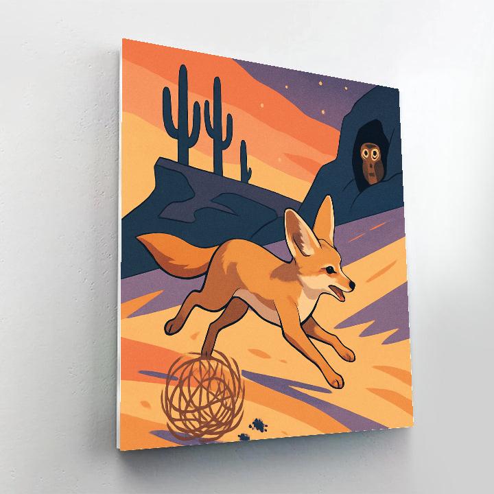 Dune Caravan In Desert Twilight Numbered painting kits