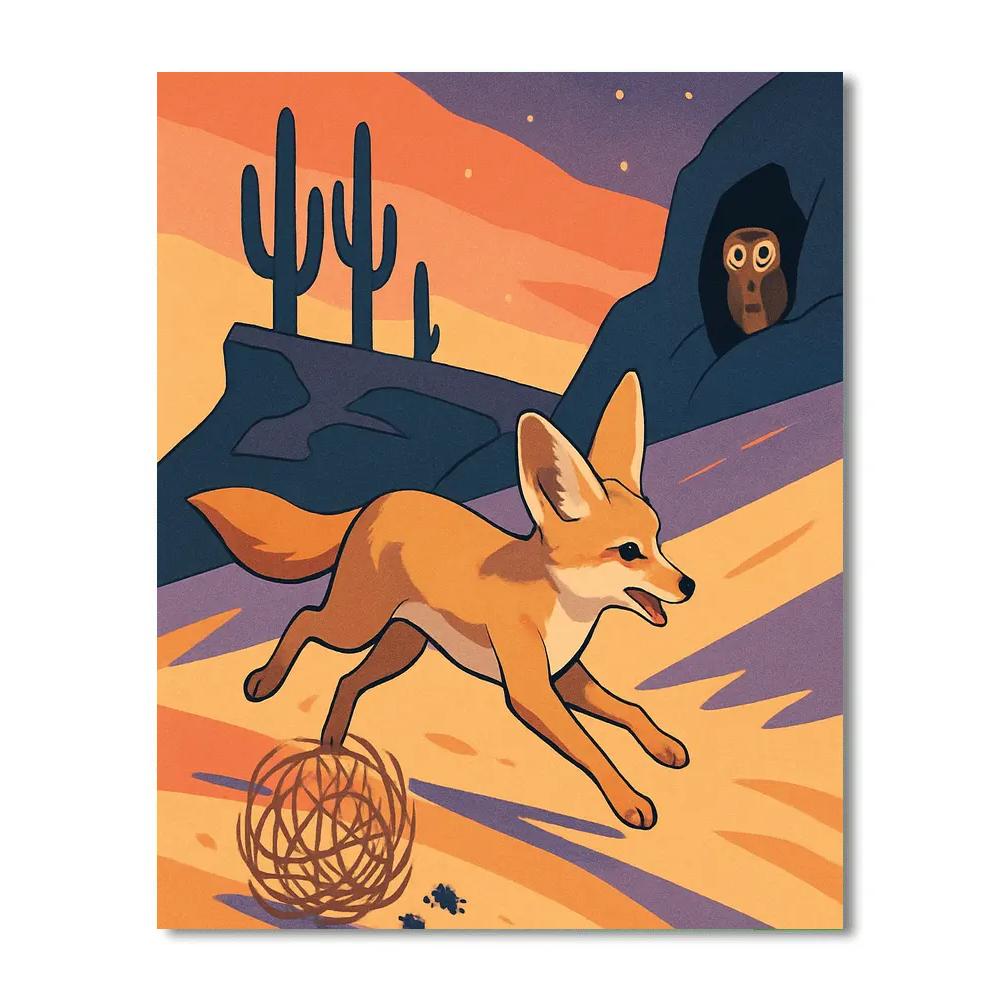 Dune Caravan In Desert Twilight Numbered painting kits