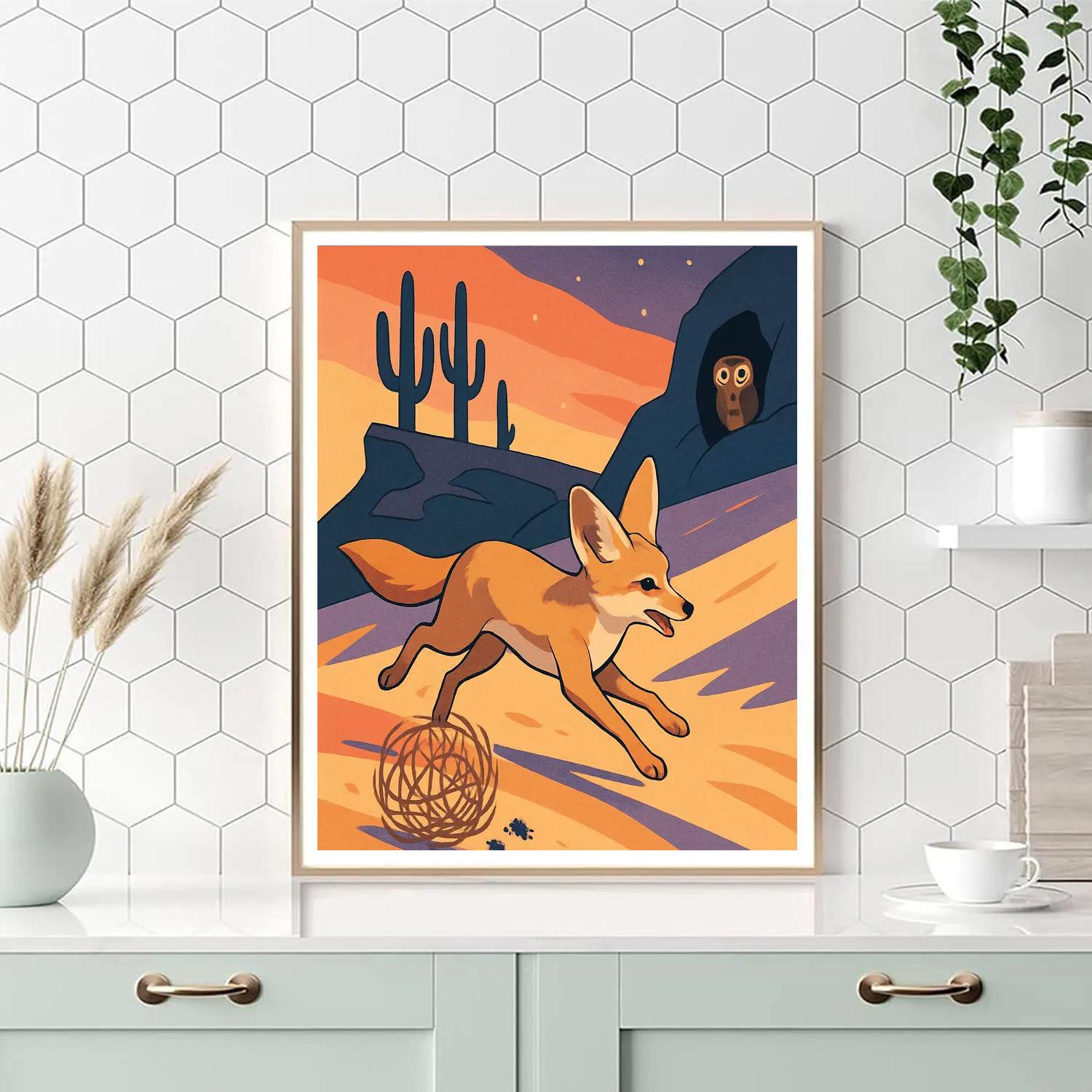 Dune Caravan In Desert Twilight Numbered painting kits