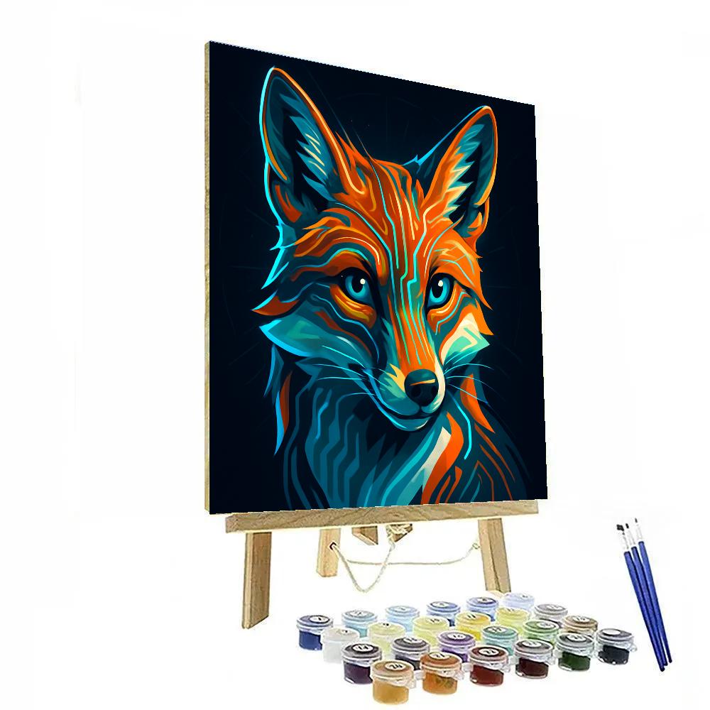 Copper Circuit Fox Paint by numbers kits