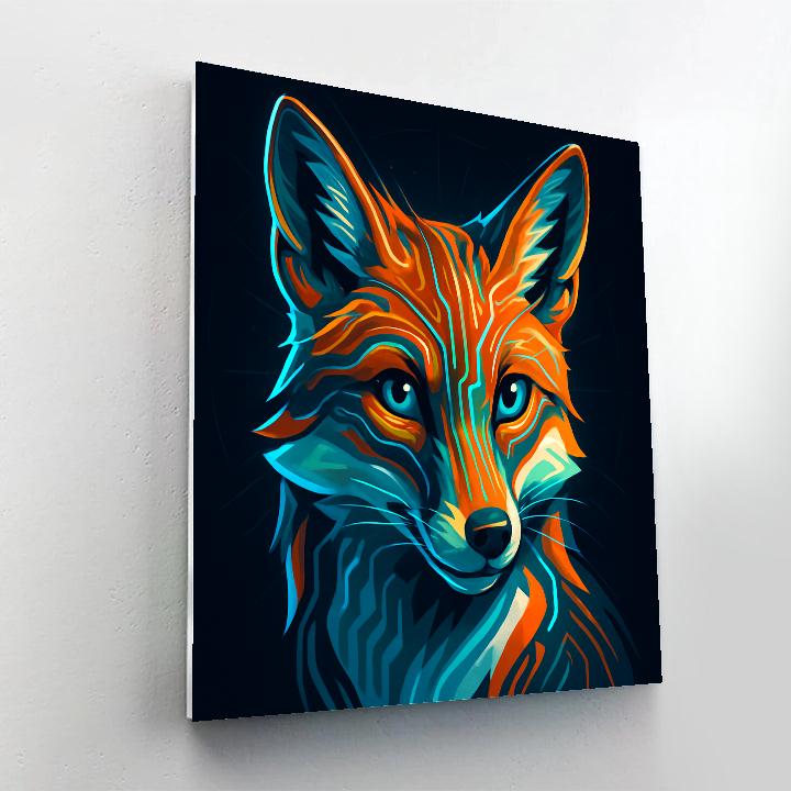 Copper Circuit Fox Paint by numbers kits