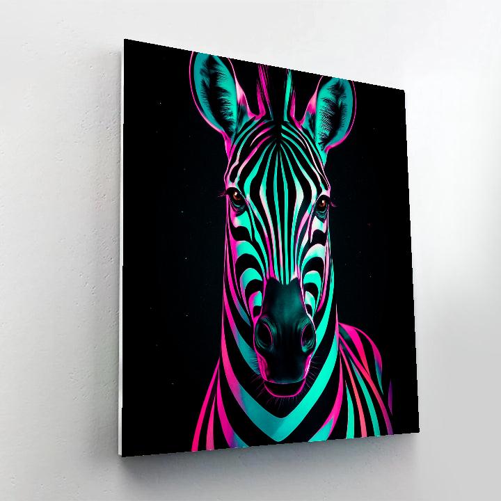 Celestial Harlequin Zebra paint by number