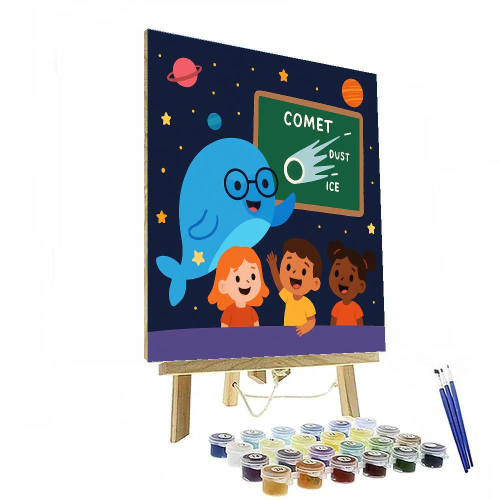 Comet Classroom With The Star Whale Teacher paint by color