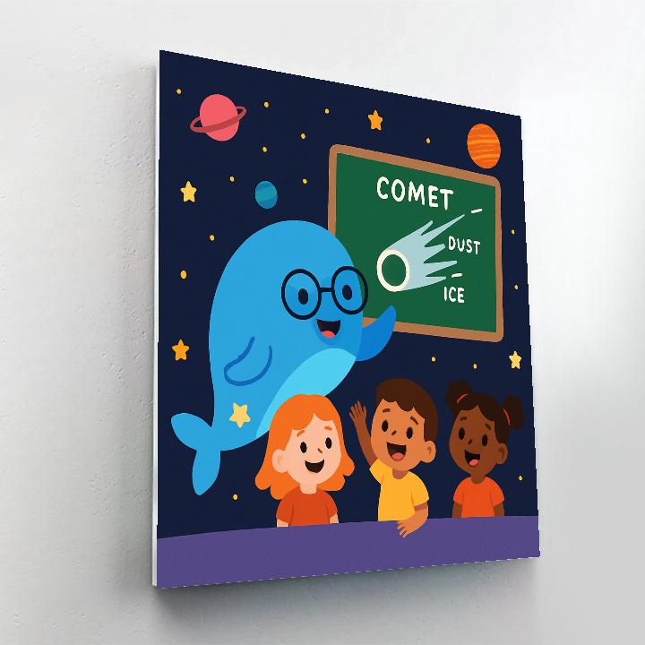 Comet Classroom With The Star Whale Teacher paint by color