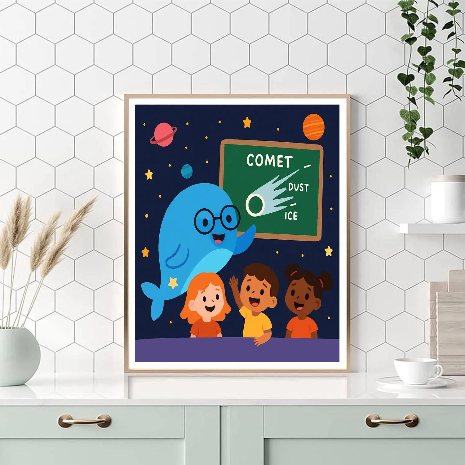 Comet Classroom With The Star Whale Teacher paint by color