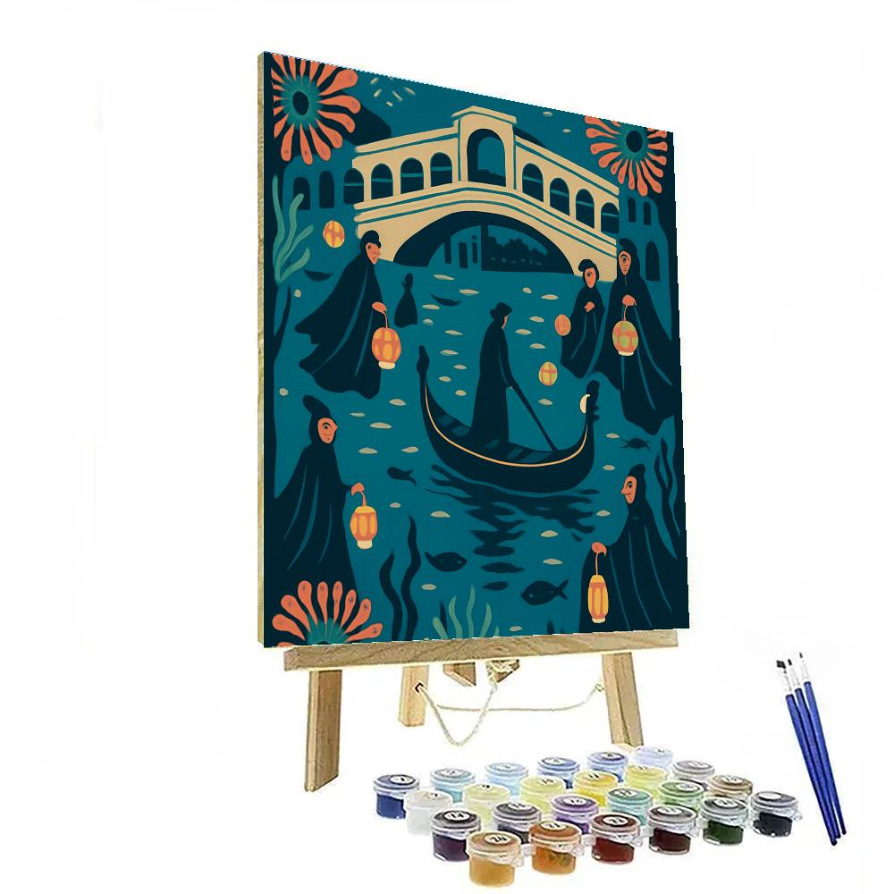 Undersea Festival Italy Mosaic Paint by numbers art