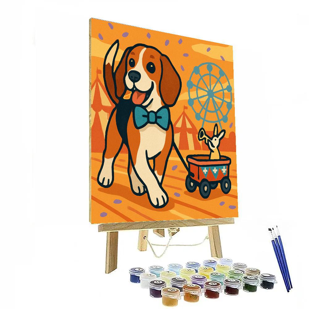 Clockwork Carnival Dog Parade paint by numbers