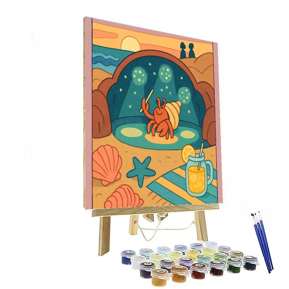 Tidepool Theater At The Beach paint by number