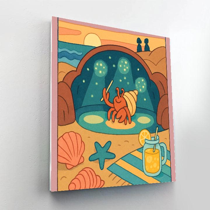 Tidepool Theater At The Beach paint by number