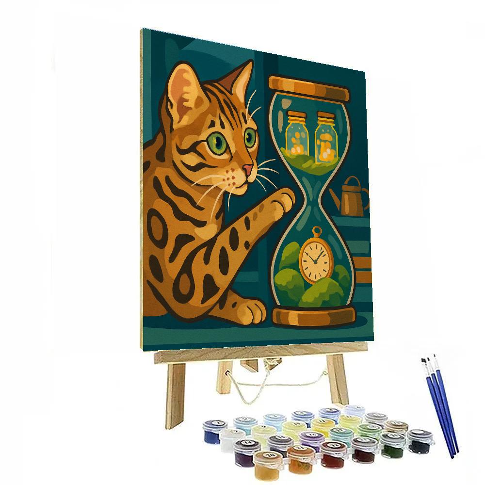 Cat Terrarium Timekeeper paint by color