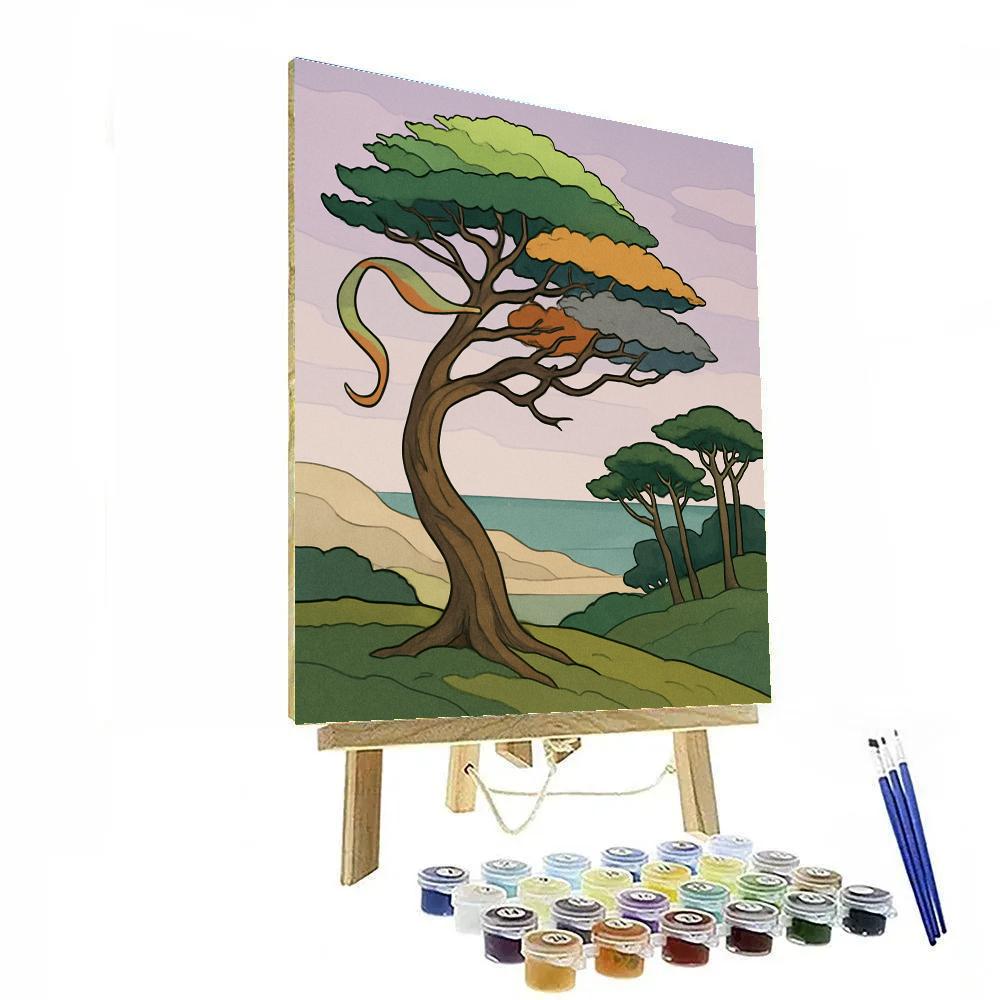 Wind Calendar Tree Grove Numbered painting kits