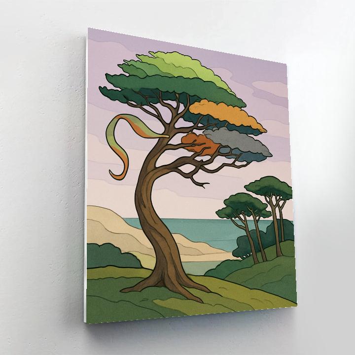 Wind Calendar Tree Grove Numbered painting kits