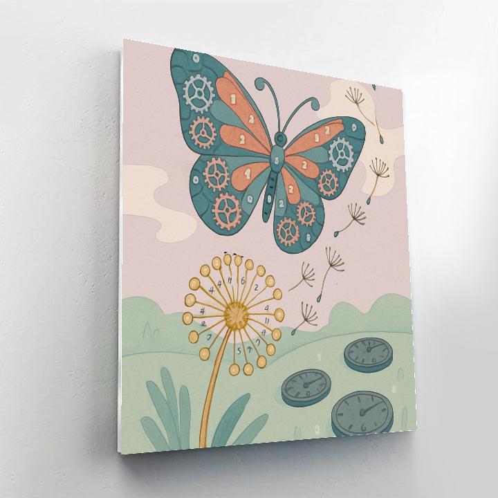 Clockwork Bloom Butterfly Numbered painting kits