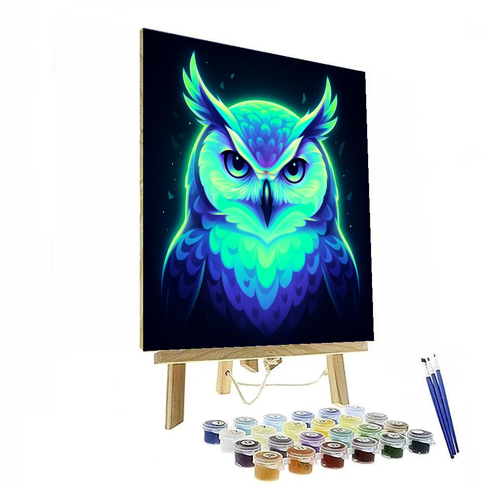 Aurora Crown Owl Paint by numbers kits