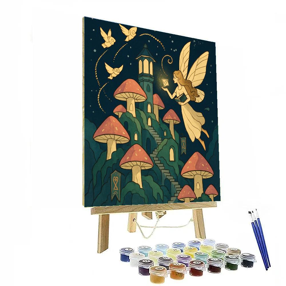 Fantasy Lantern Citadel paint by number