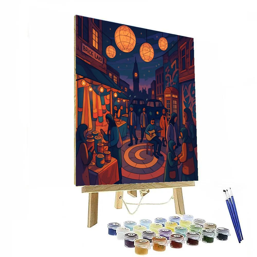 London Constellation Night Bazaar Painting by numbers kit
