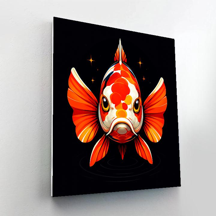 Starlit Koi Guardian paint by numbers