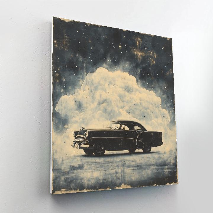 Michelangelo Inspired Vintage Car Nebula Paint by numbers art