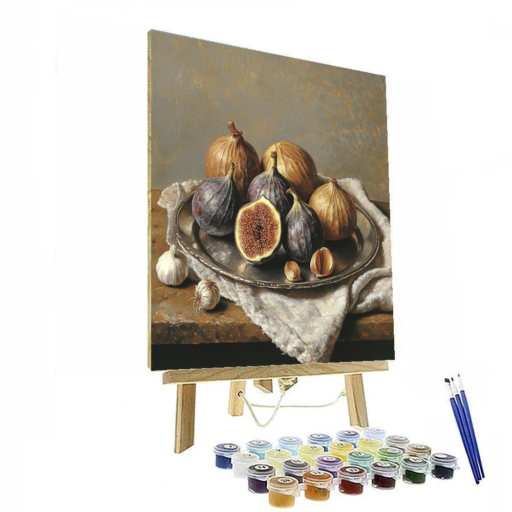 Diego Velázquez Inspired Market Still Life In Misty Dawn Tones paint by number