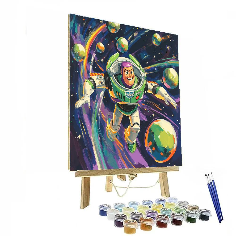 Buzz Lightyear Meteor Training Course Number painting