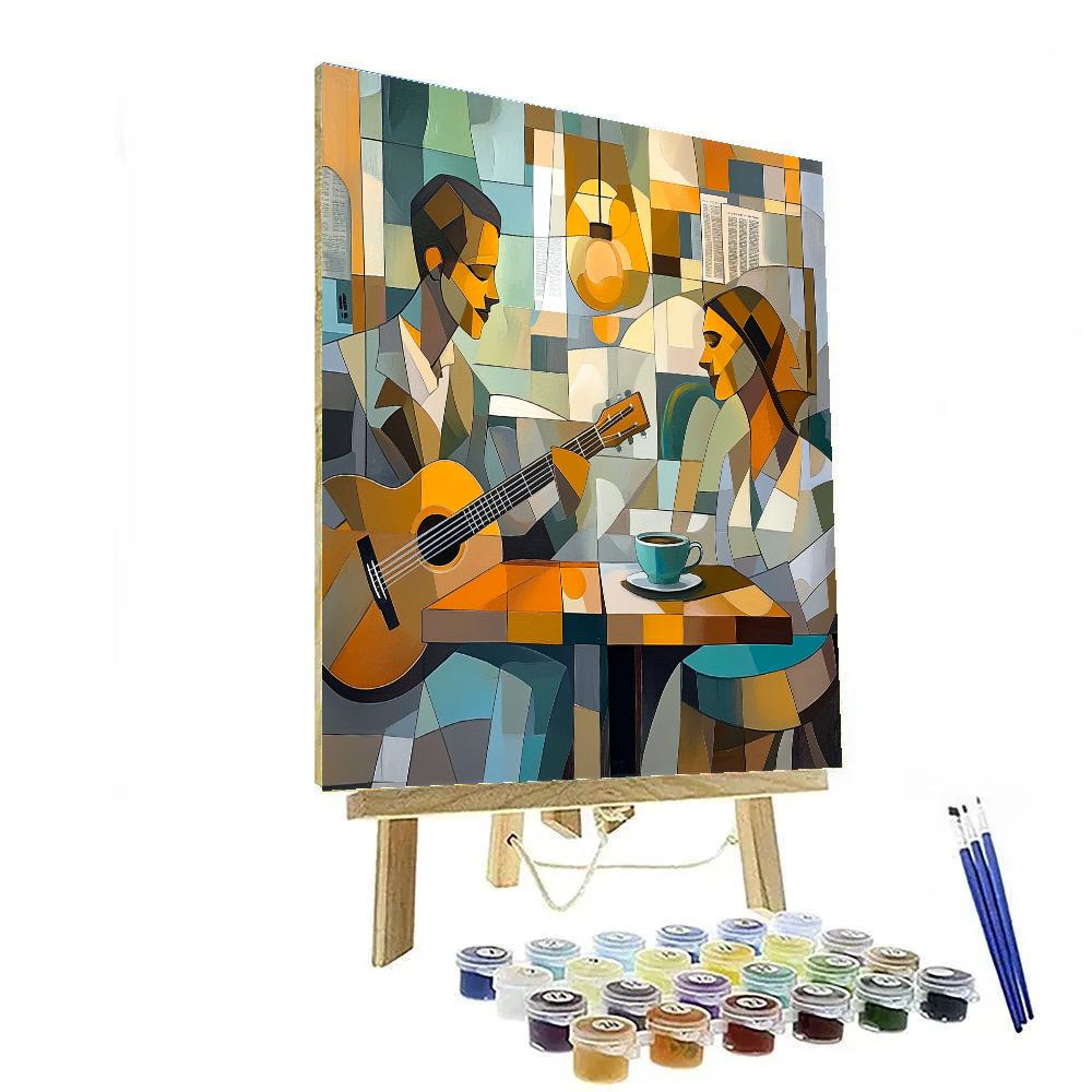 Pablo Picasso Inspired Abstract Cafe Musicians paint by number