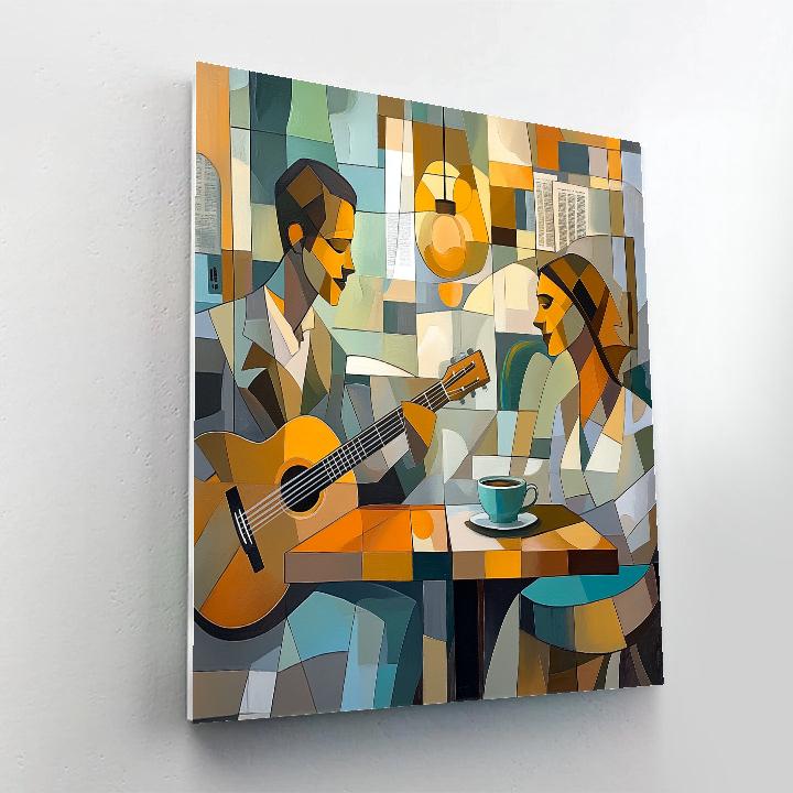 Pablo Picasso Inspired Abstract Cafe Musicians paint by number