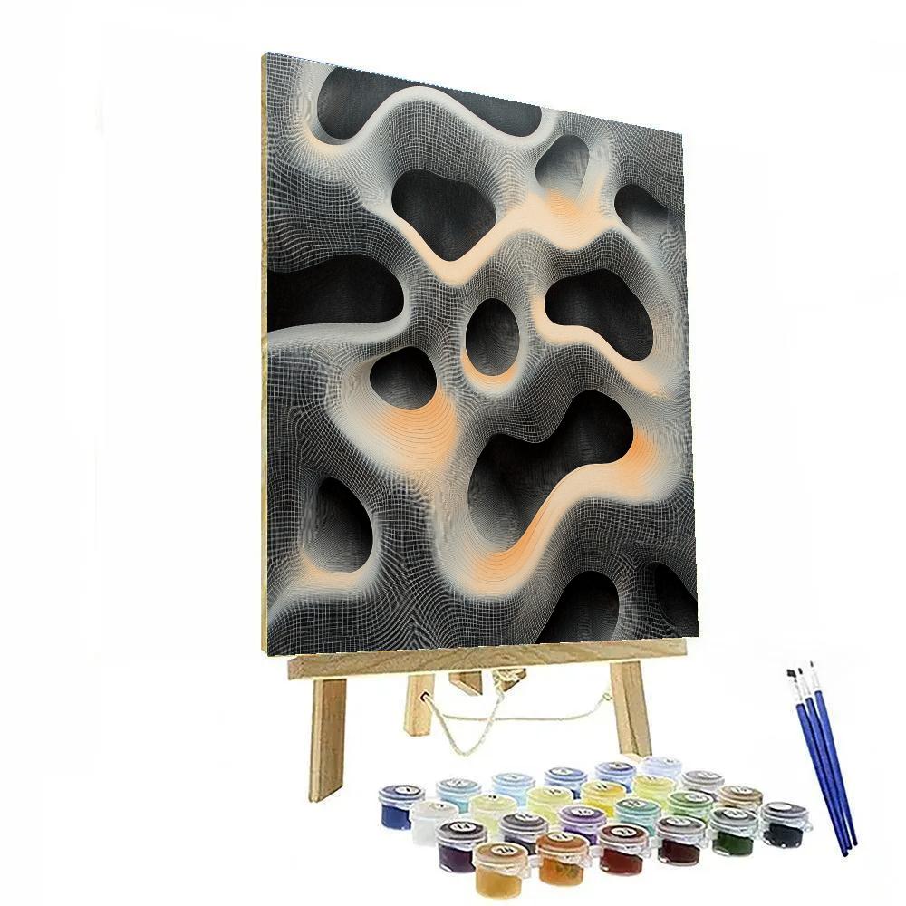 M.C. Escher Inspired Möbius Horizon Tessellation paint by number