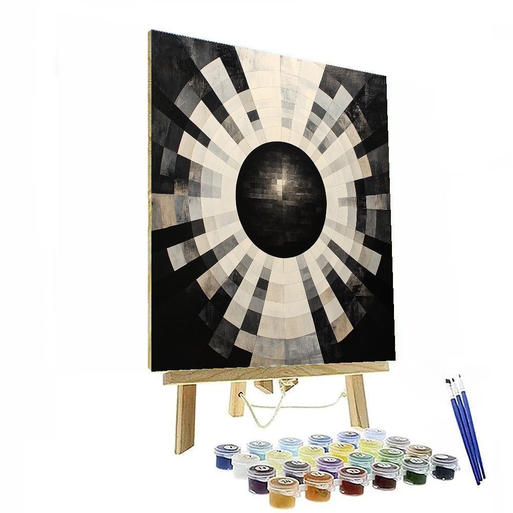 M.C. Escher Inspired Penrose Lattice Eclipse DIY paint by numbers