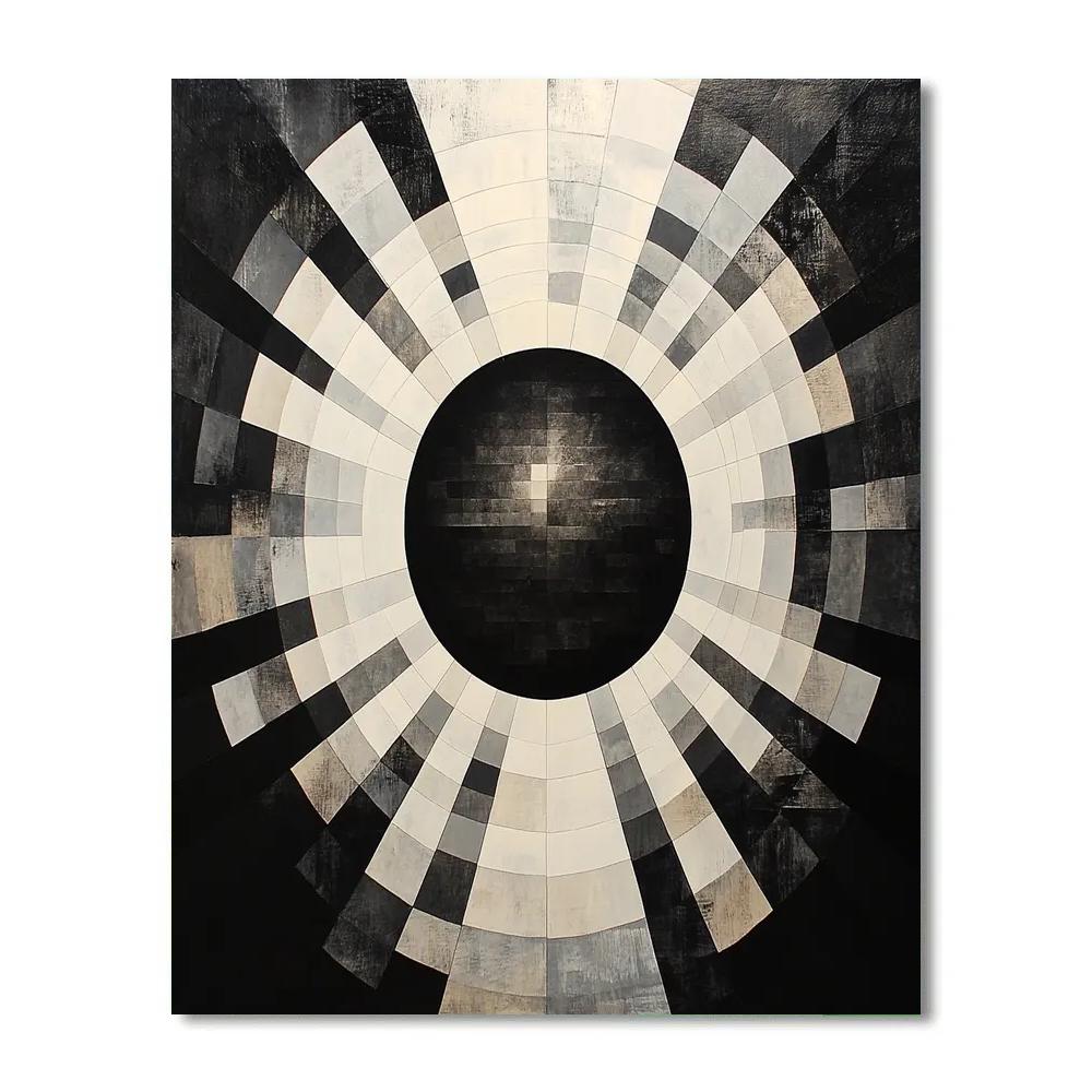 M.C. Escher Inspired Penrose Lattice Eclipse DIY paint by numbers