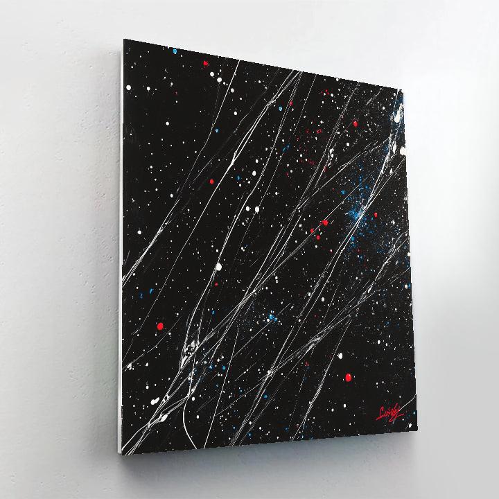 Jackson Pollock Inspired Meteor Shower Pattern DIY paint by numbers