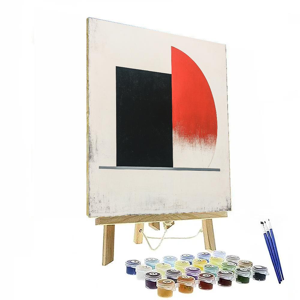 Kazimir Malevich Inspired Event Horizon Equilibrium DIY paint by numbers