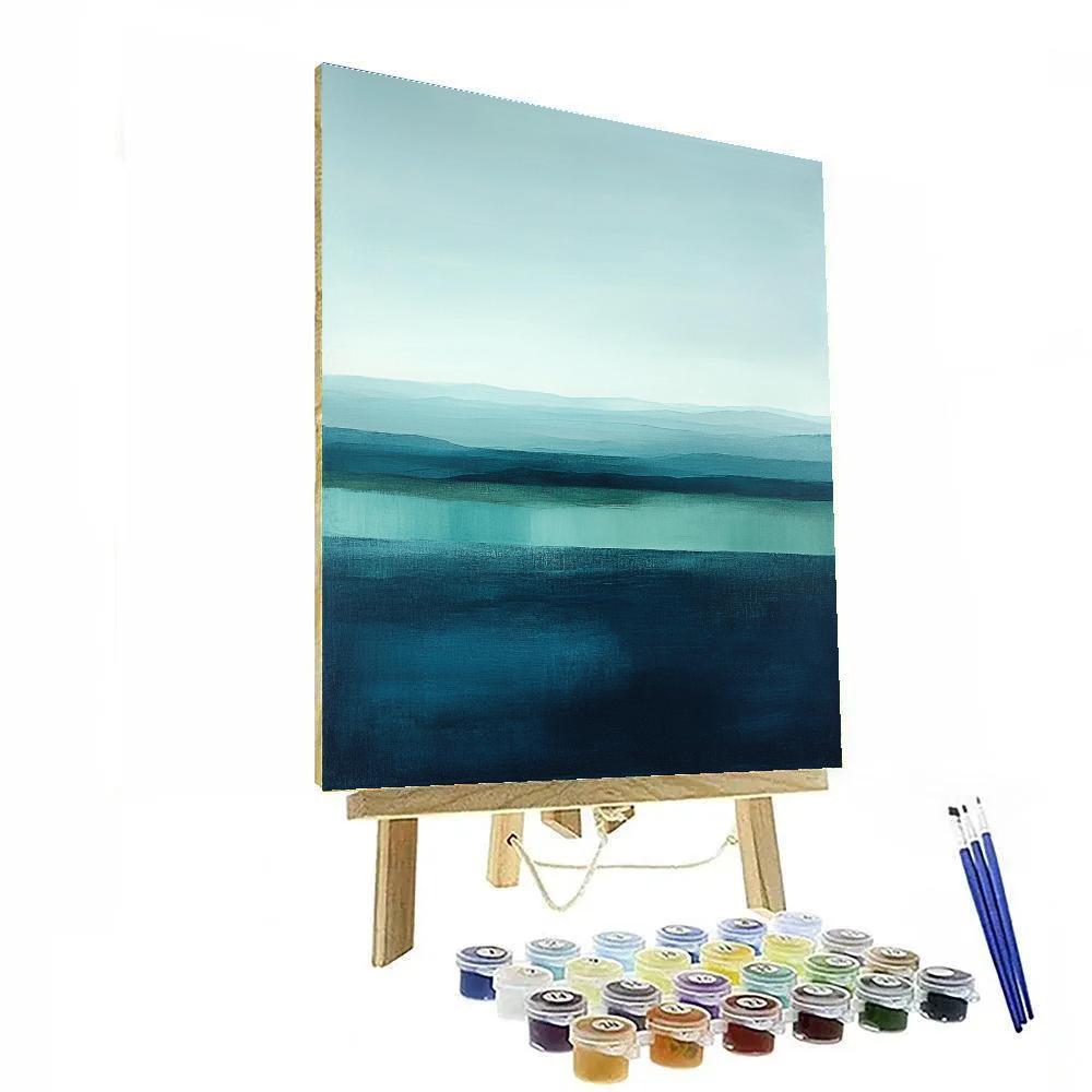 Mark Rothko Inspired Tidal Silence Gradient paint by number