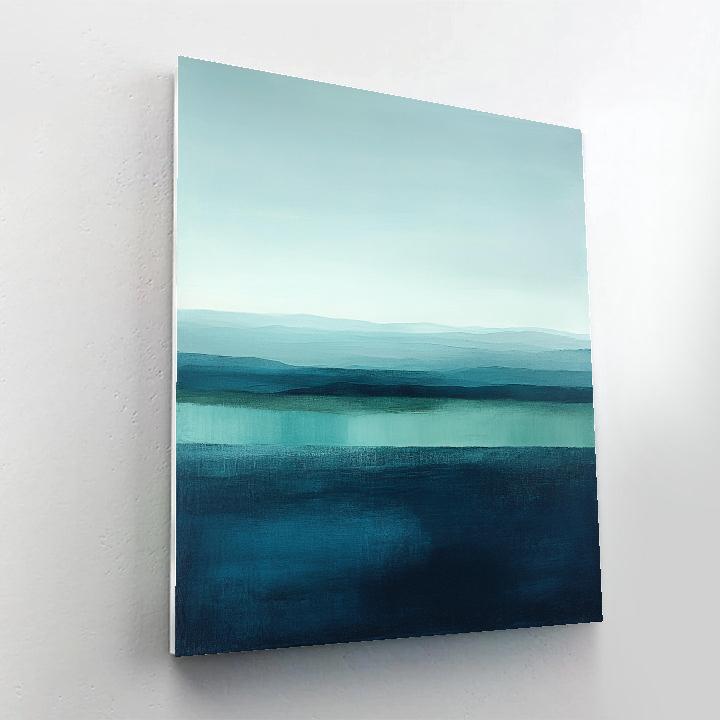 Mark Rothko Inspired Tidal Silence Gradient paint by number