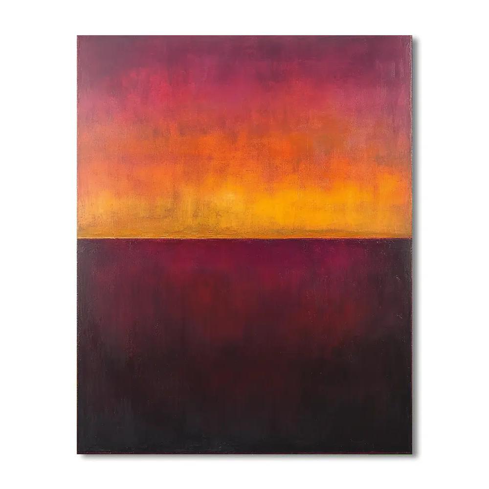Mark Rothko Inspired Ember Dusk Equilibrium Number painting