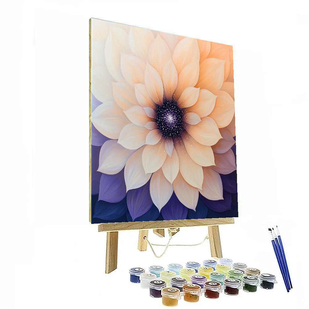 Georgia OKeeffe Inspired Desert Flower Supernova paint by color