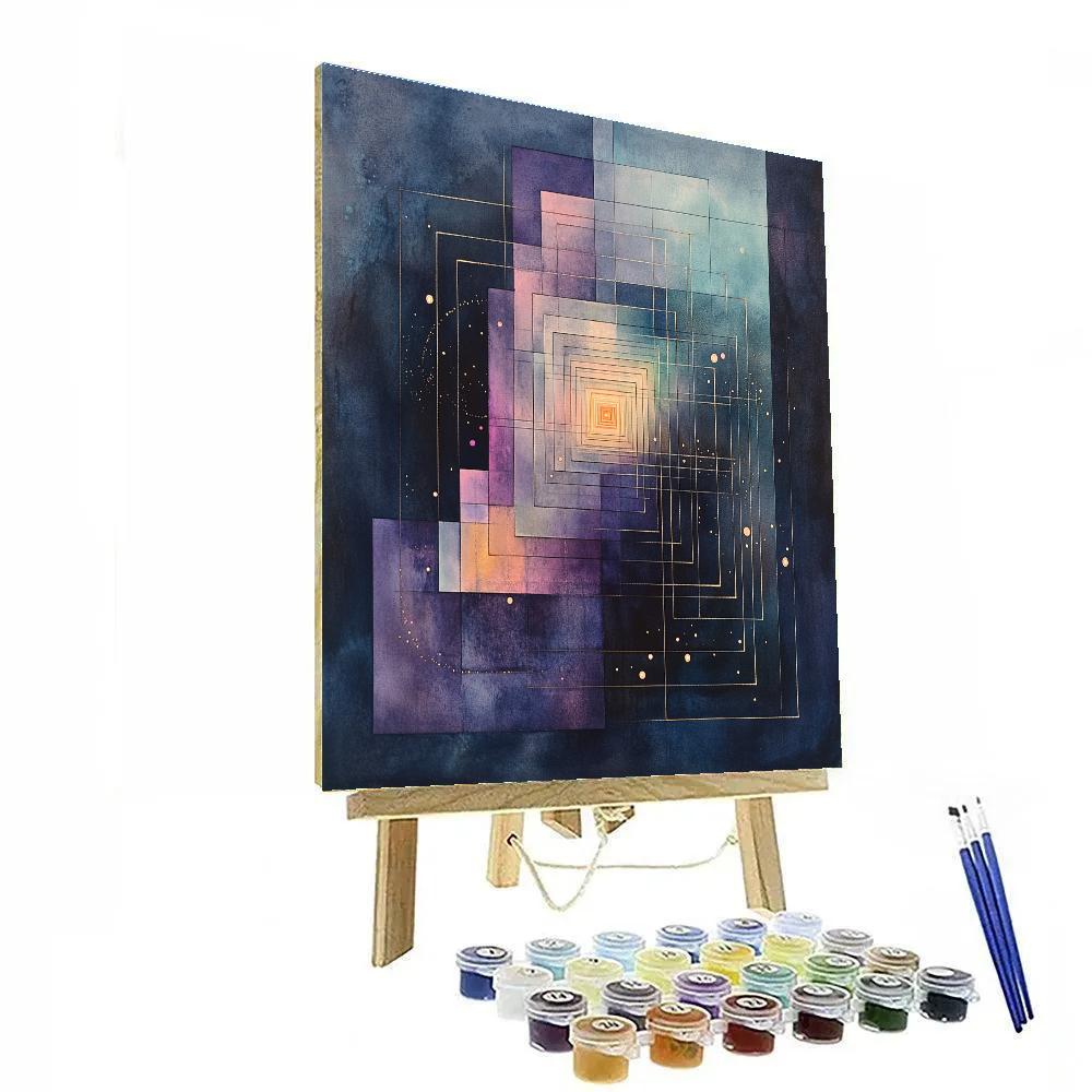 Paul Klee Inspired Aurora Of The Quiet Singularity DIY paint by numbers