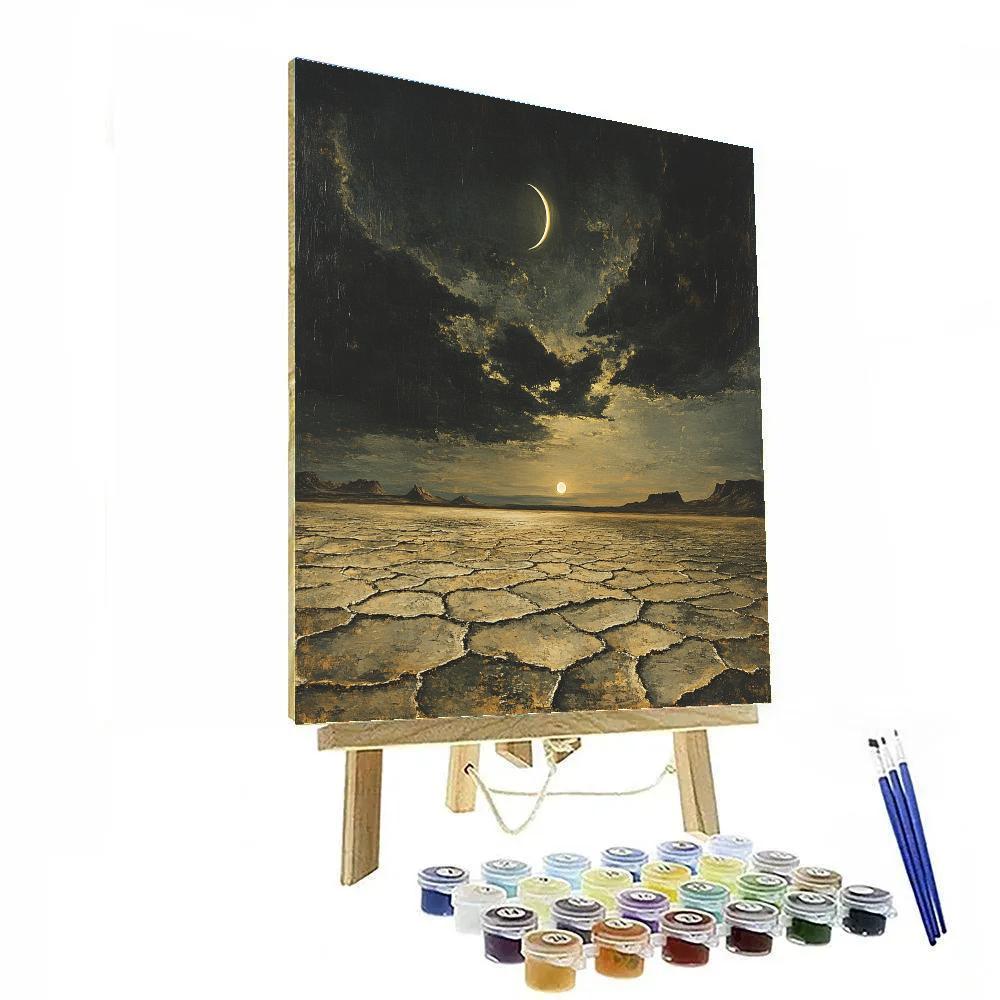 Francisco Goya Inspired Eclipse Over The Salt Flats Numbered painting kits