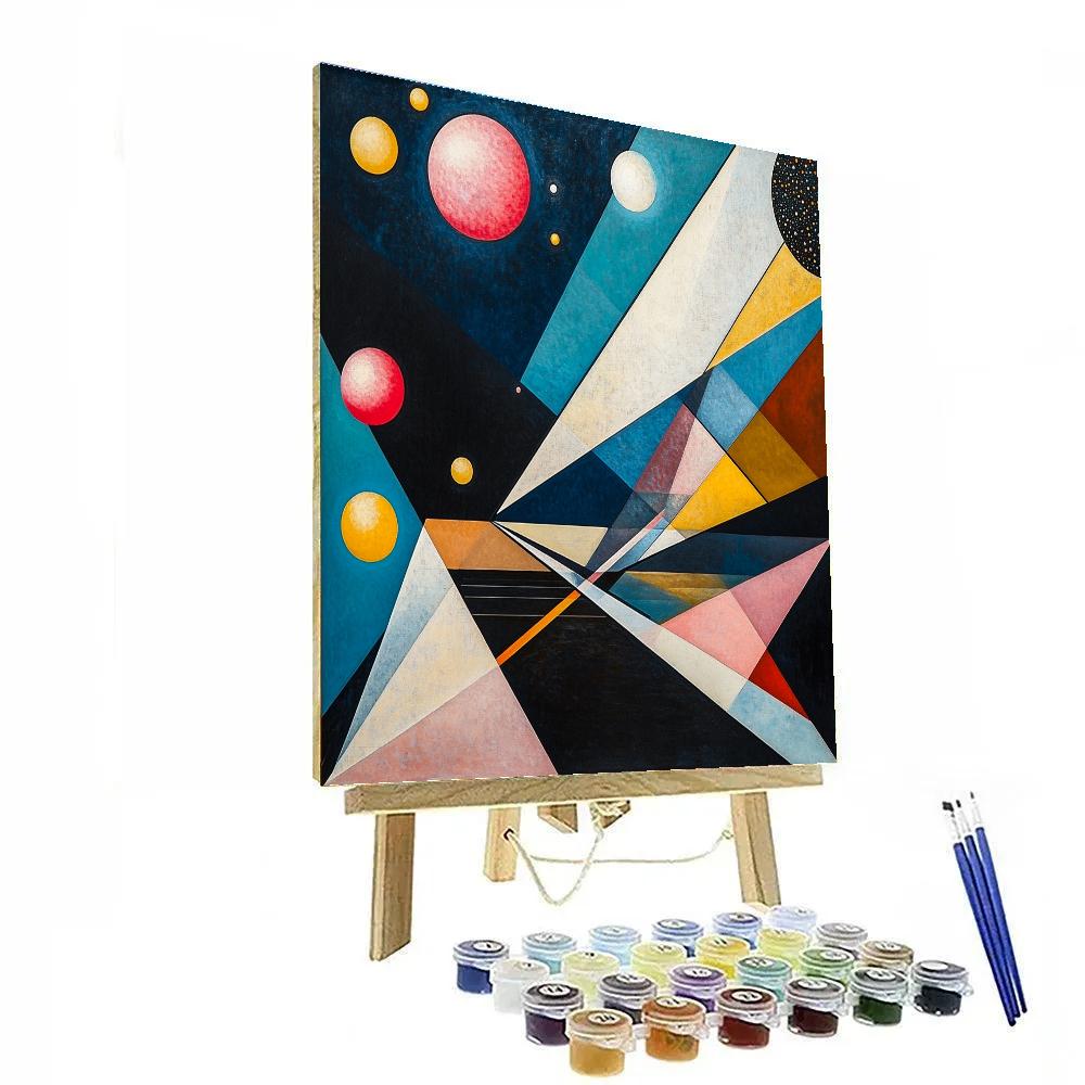 Wassily Kandinsky Inspired Cosmic Jazz Concert Number painting