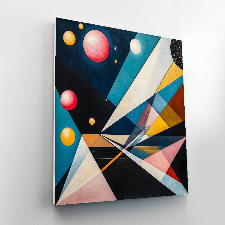 Wassily Kandinsky Inspired Cosmic Jazz Concert Number painting
