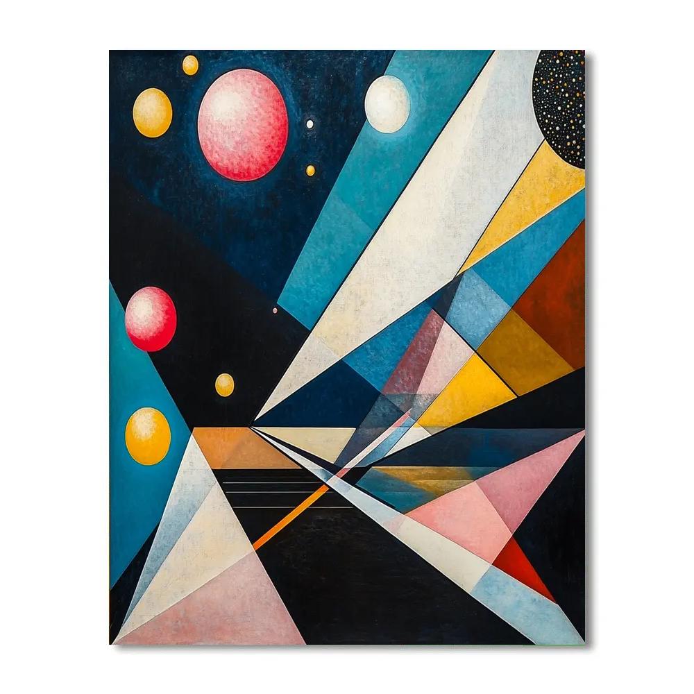 Wassily Kandinsky Inspired Cosmic Jazz Concert Number painting