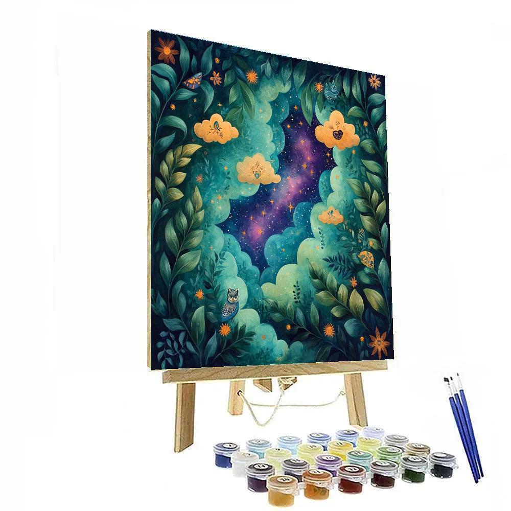 Frida Kahlo Inspired Nebula Garden Of Inner Weather Paint by numbers kits