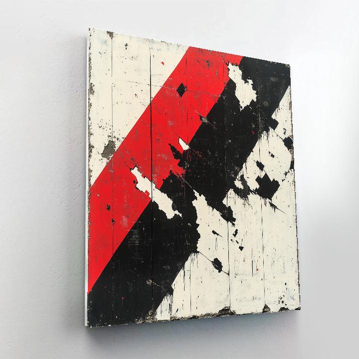 Banksy Inspired Melting Borderlines painting number kit