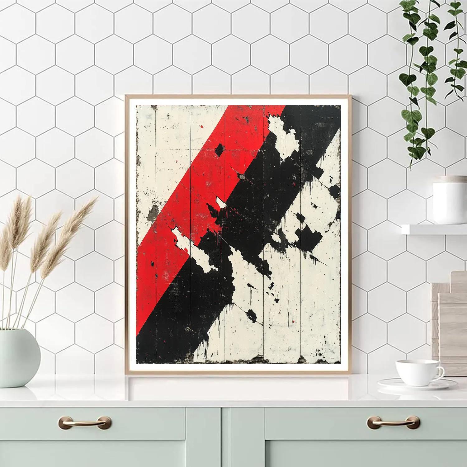 Banksy Inspired Melting Borderlines painting number kit