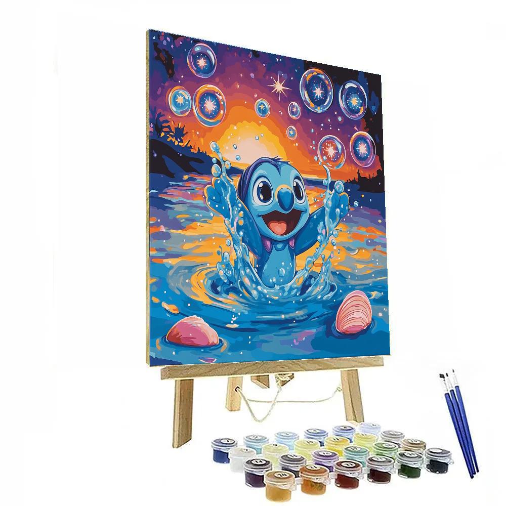 Stitch Bubble Galaxy Splash Painting by numbers kit