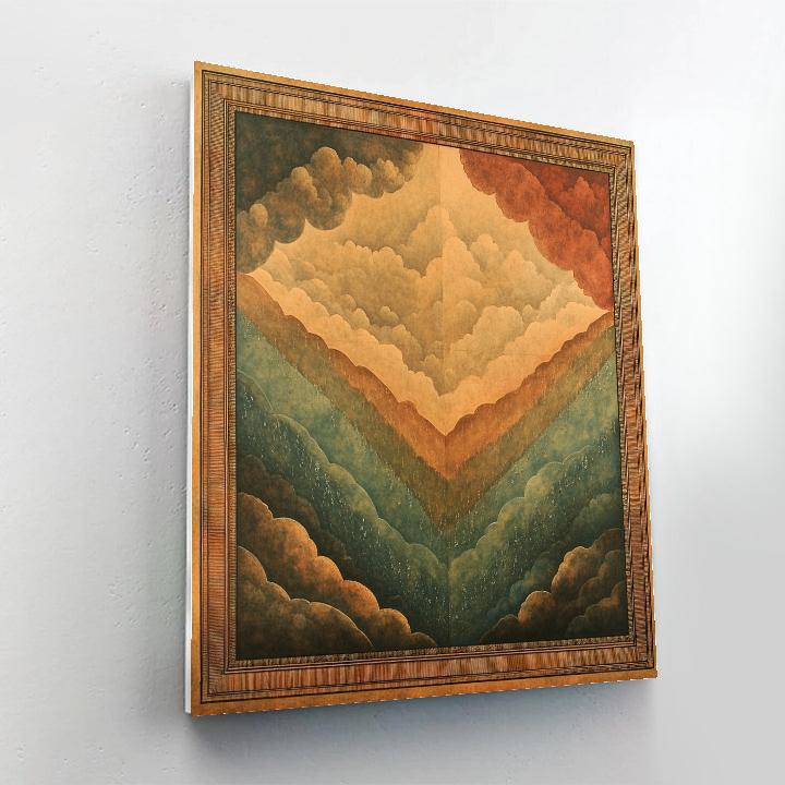 Nandalal Bose Inspired Monsoon Ragamala Sky Patterns painting number kit