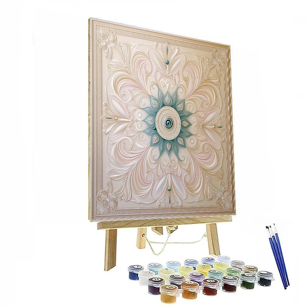 Alphonse Mucha Inspired Nebula Sonata In Filigree DIY paint by numbers