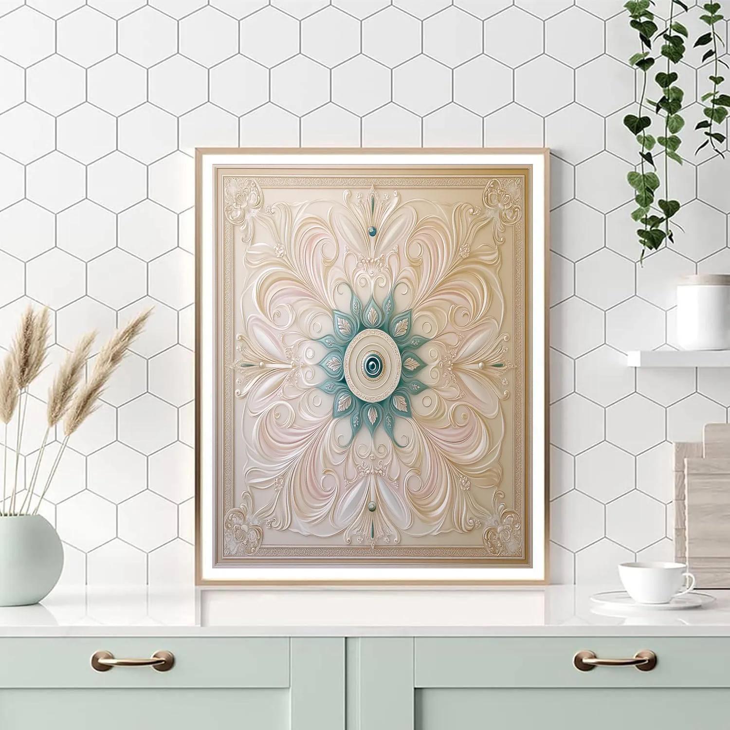 Alphonse Mucha Inspired Nebula Sonata In Filigree DIY paint by numbers