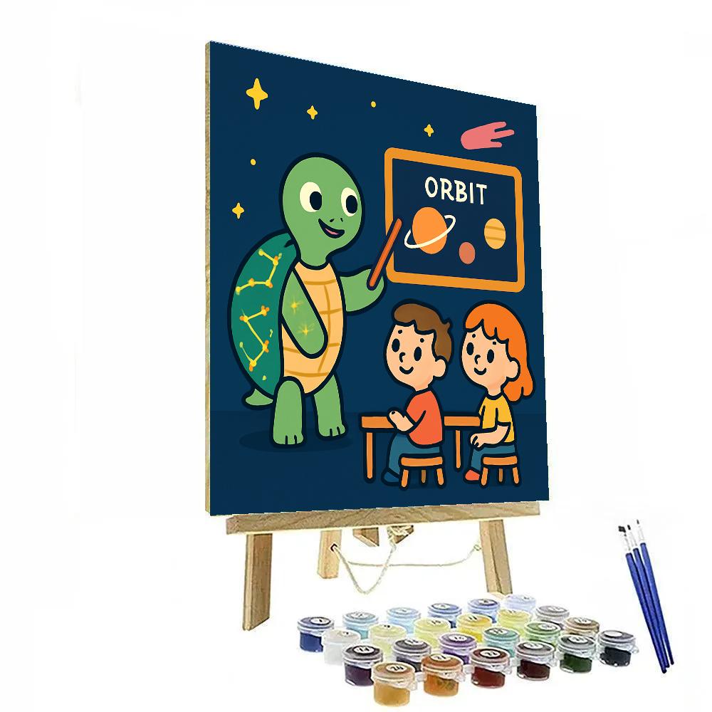 Comet Classroom With The Star Turtle Number painting