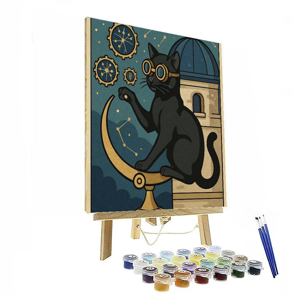 Clockwork Observatory Cat Dream Paint by numbers kits